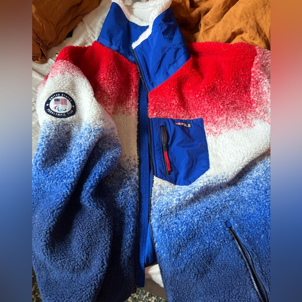 Official Paralympic RALPH LAUREN POLO Fleece Jacket zip up